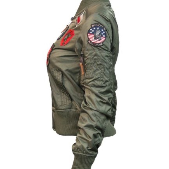 Top Gun Women MA-1 W/ Patches - Picture 6 of 8
